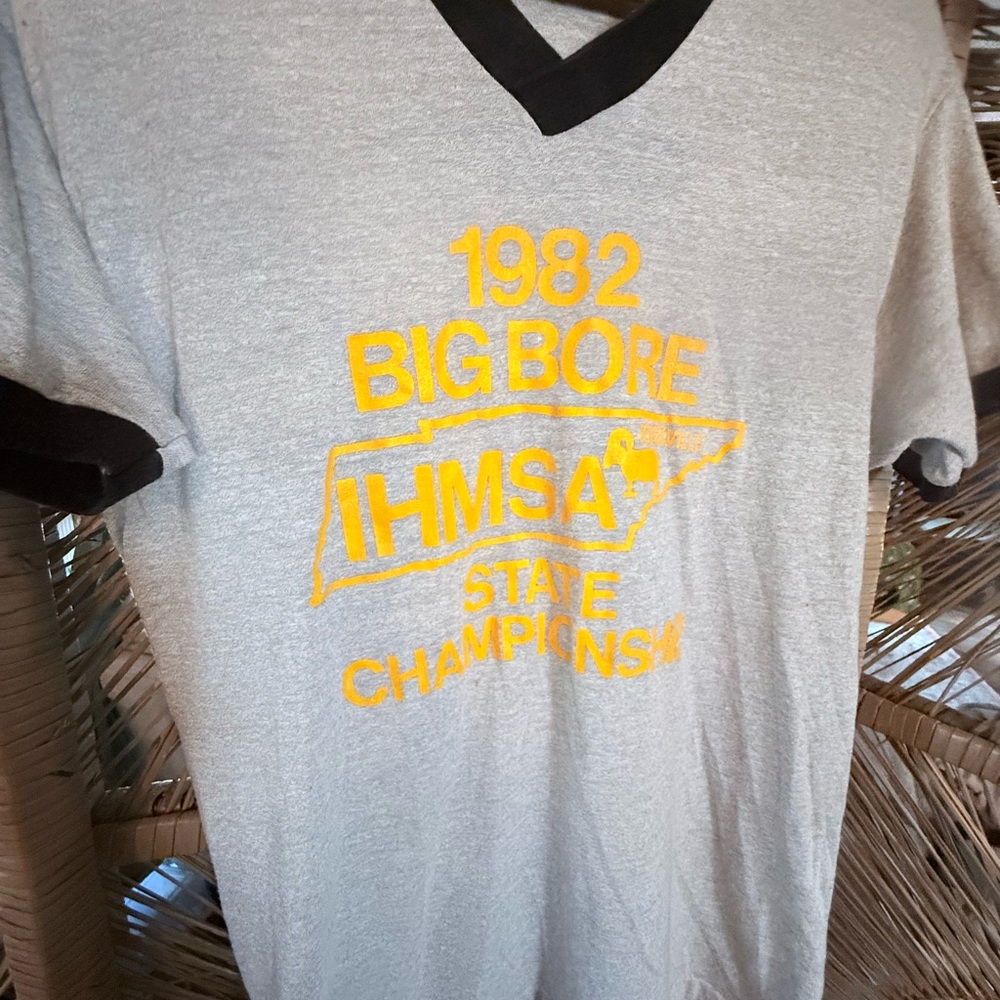 Vtg Velva sheen big bore tee size large